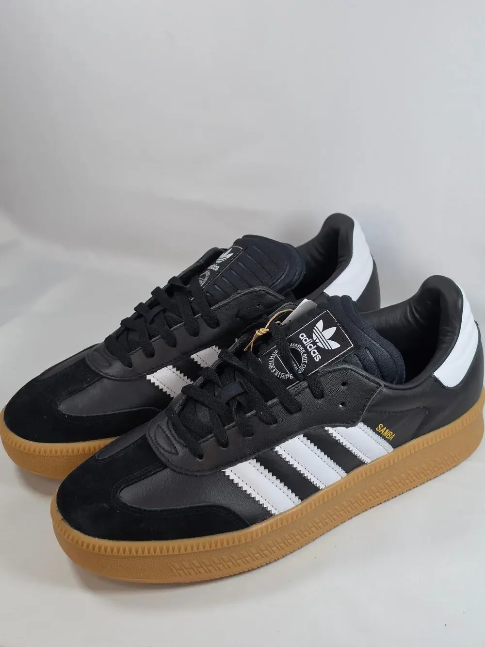 Adidas Samba XLG – Men’s 11 – Black/White/Gum – Brand New in Box